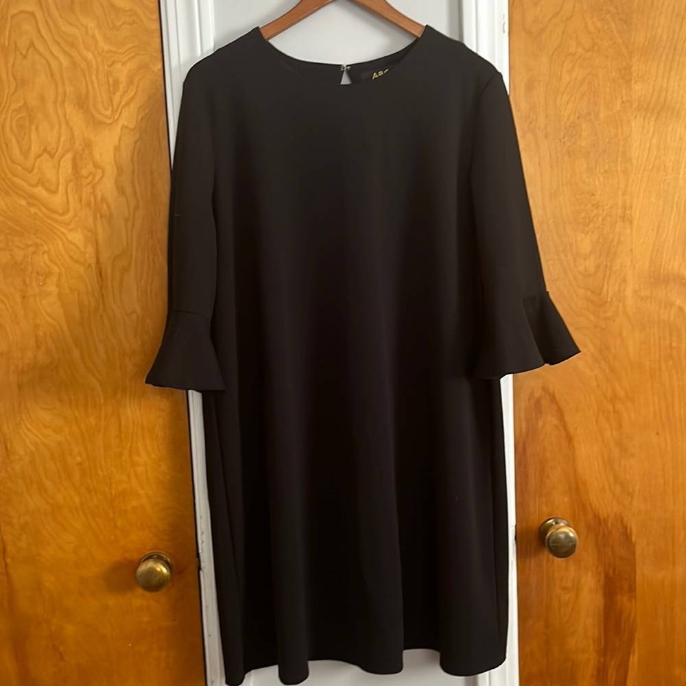 ABS Collection bell sleeve black dress
